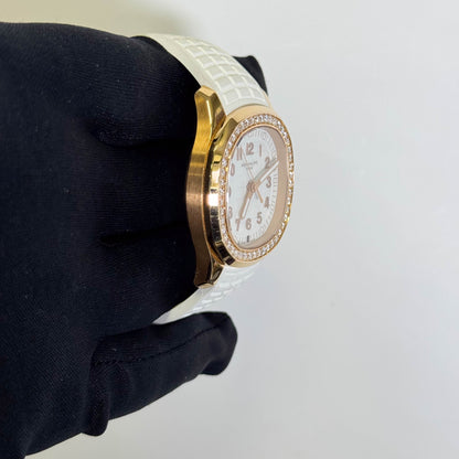 Patek Philippe Aquanaut 38.8mm White Dial Watch Ref# 5269/200R-001