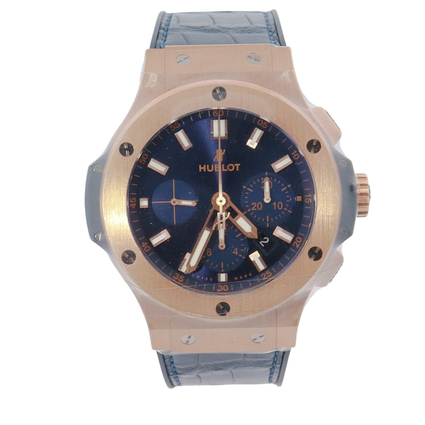 Hublot Big Bang 44mm Blue Dial Watch Ref# 301.PX.7180.LR - Happy Jewelers Fine Jewelry Lifetime Warranty