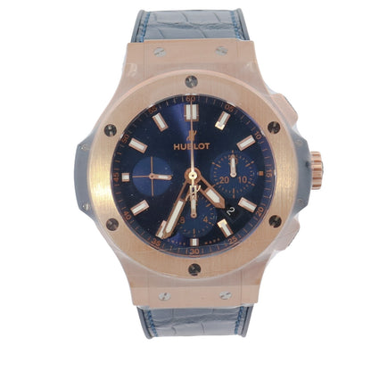 Hublot Big Bang 44mm Blue Dial Watch Ref# 301.PX.7180.LR - Happy Jewelers Fine Jewelry Lifetime Warranty