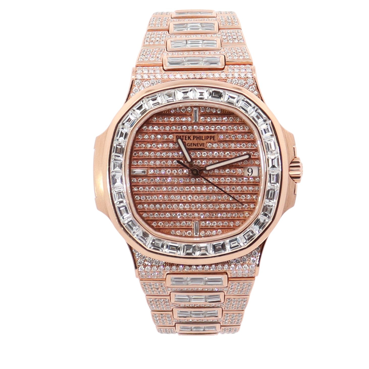 Patek Philippe Nautilus 40mm Pave Dial Watch Ref# 5711 - Happy Jewelers Fine Jewelry Lifetime Warranty