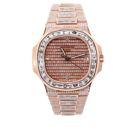 Patek Philippe Nautilus 40mm Pave Dial Watch Ref# 5711 - Happy Jewelers Fine Jewelry Lifetime Warranty