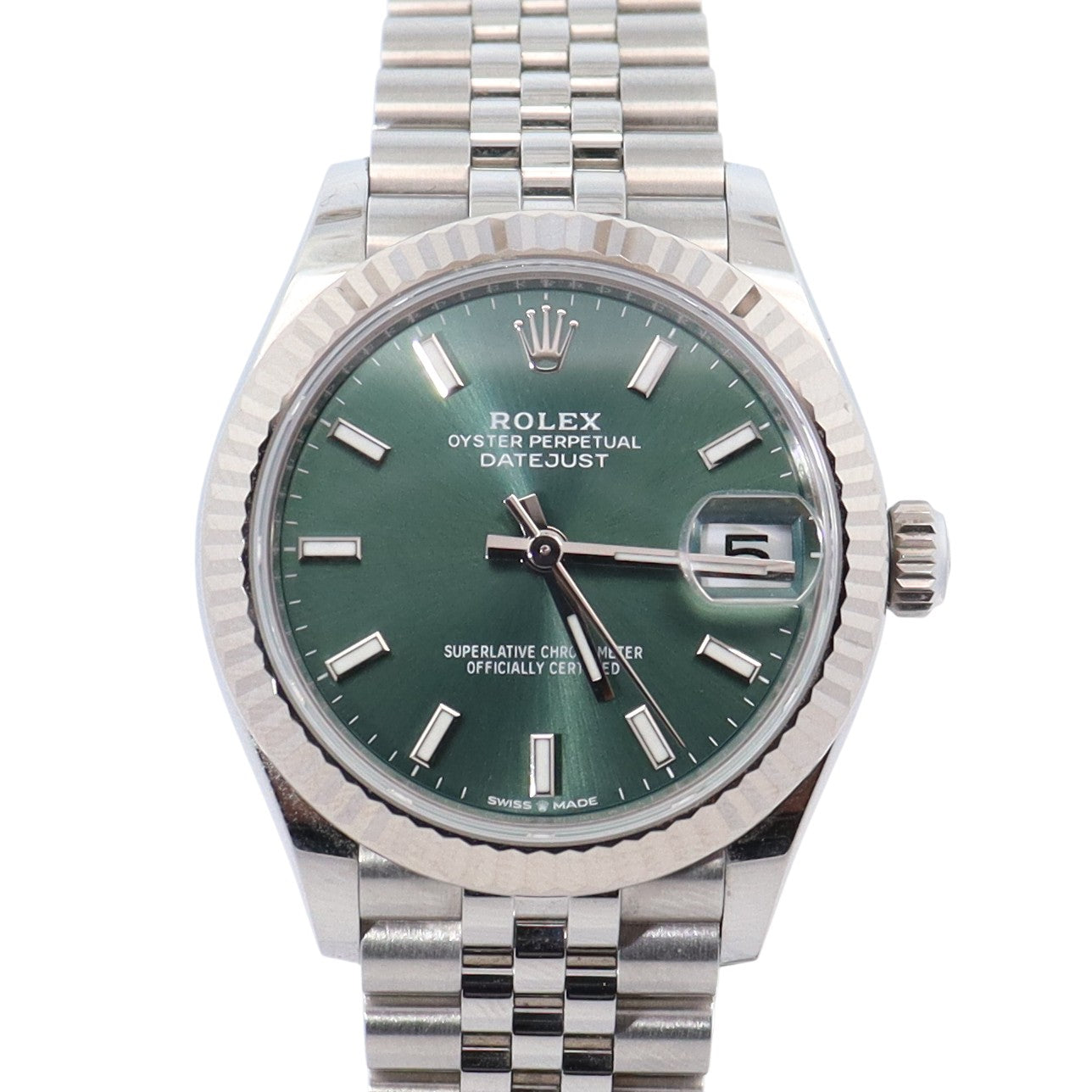 Rolex Datejust 31mm Green Dial Watch Ref# 278274 - Happy Jewelers Fine Jewelry Lifetime Warranty