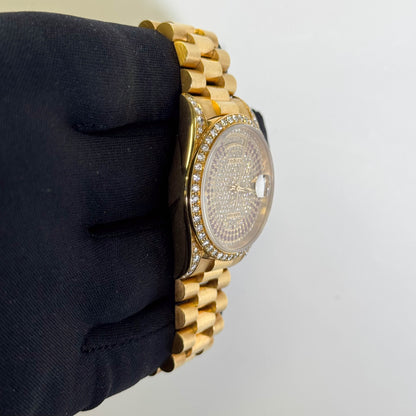 Rolex Day-Date 36mm Diamond Dial Watch Reference# 18388