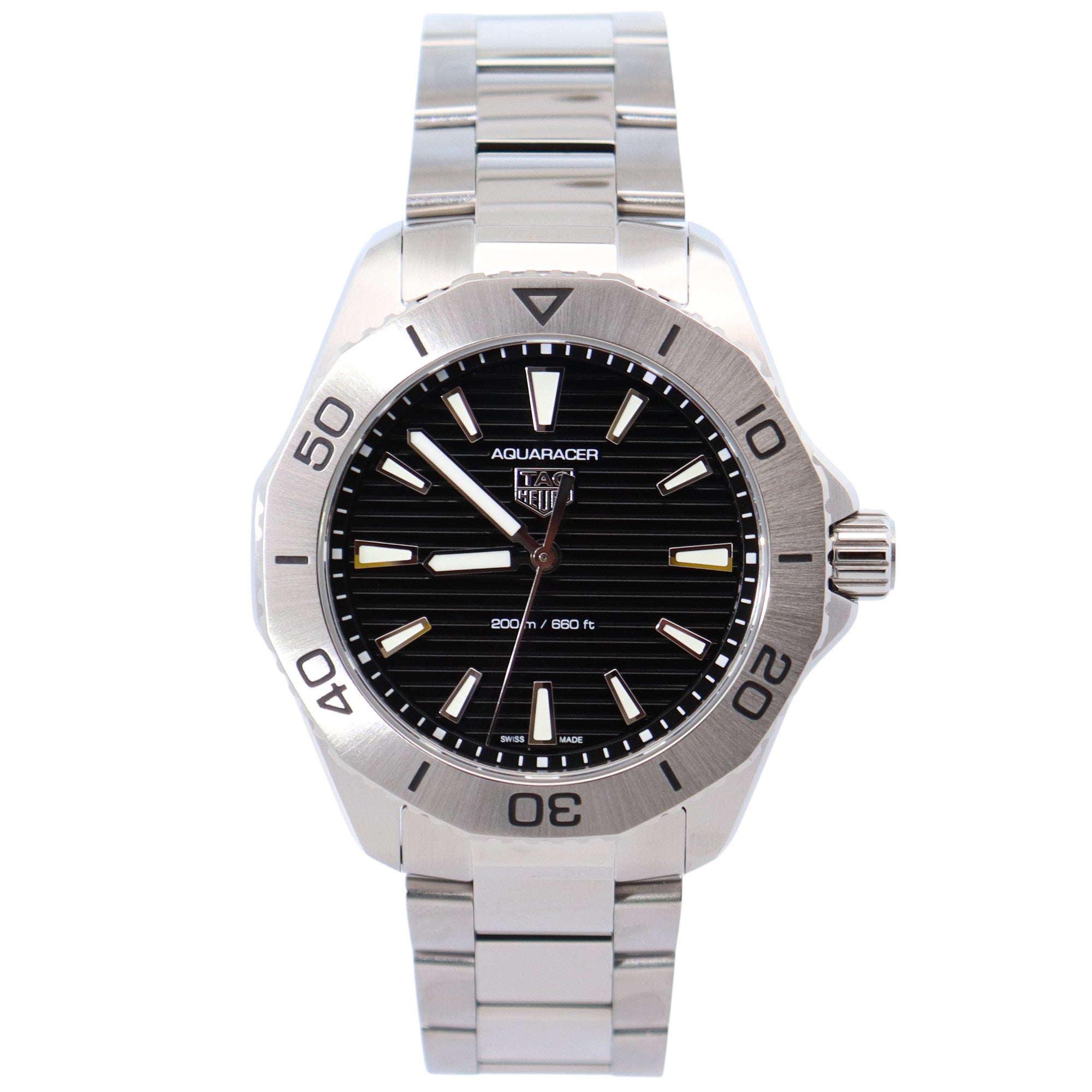 Tag Heuer Aquaracer 40mm Black Dial Watch Ref# WBP1110 - Happy Jewelers Fine Jewelry Lifetime Warranty