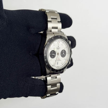 Tudor Black Bay Chrono 41mm White Dial Watch Ref# 79360N - Happy Jewelers Fine Jewelry Lifetime Warranty