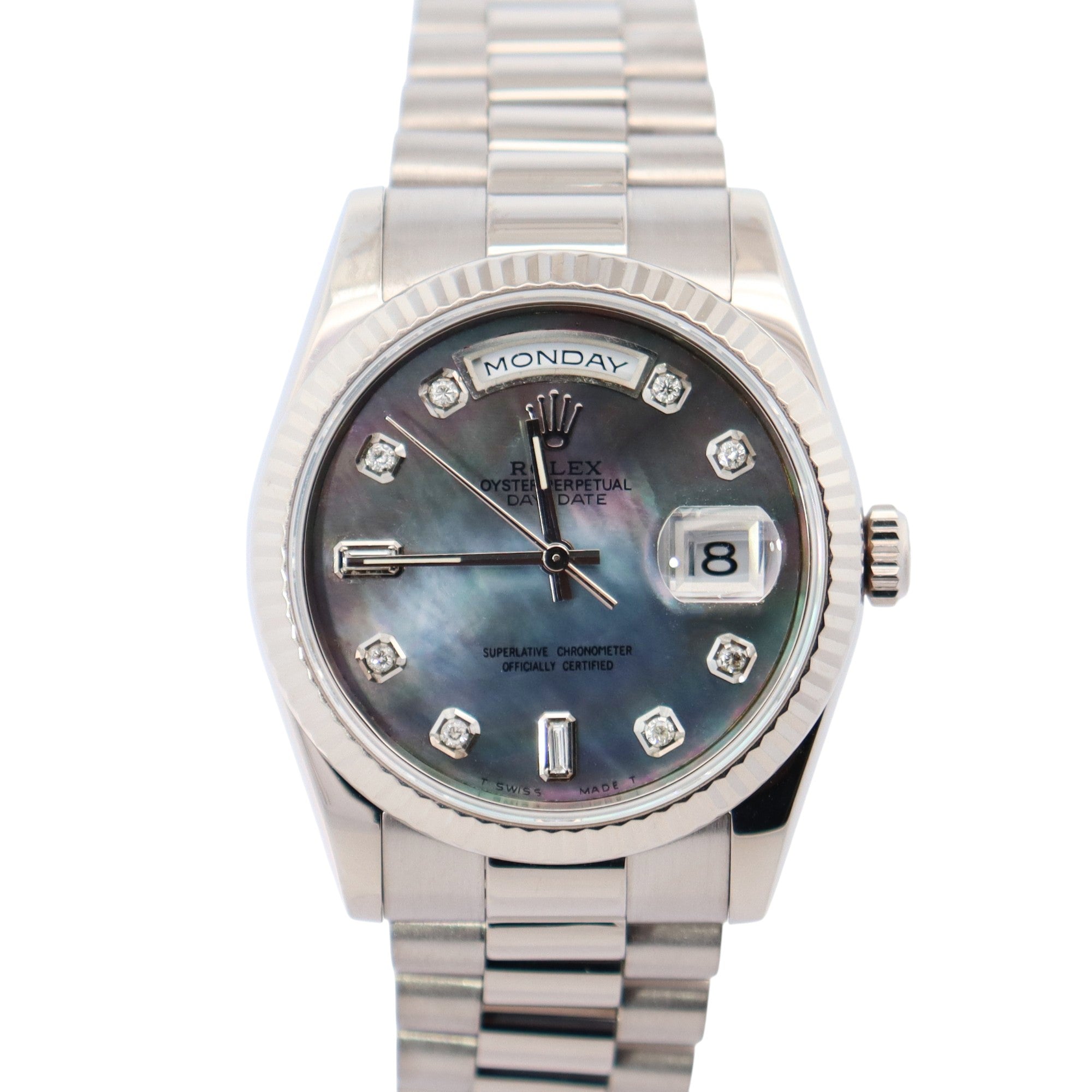 Rolex Day-Date 36mm MOP Dial Watch Ref# 118239 - Happy Jewelers Fine Jewelry Lifetime Warranty