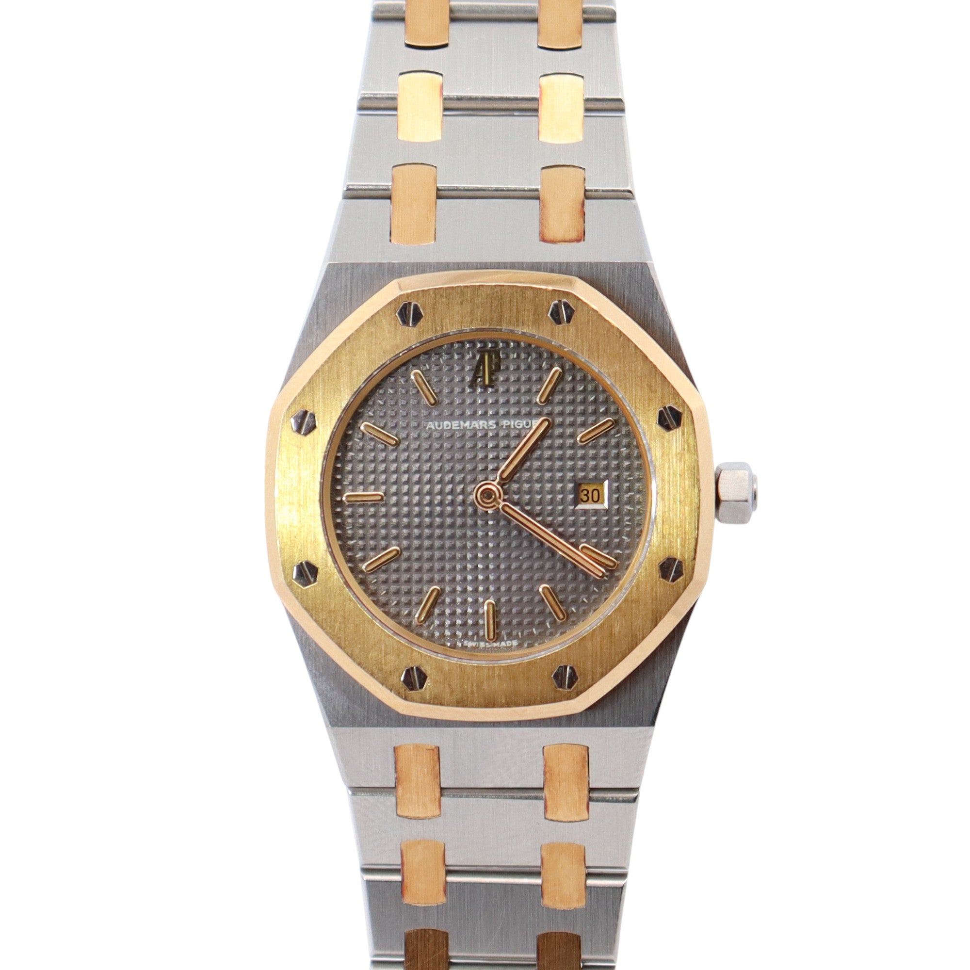 Audemars Piguet Royal Oak 30mm Grey Dial Watch Ref# 14470SA - Happy Jewelers Fine Jewelry Lifetime Warranty