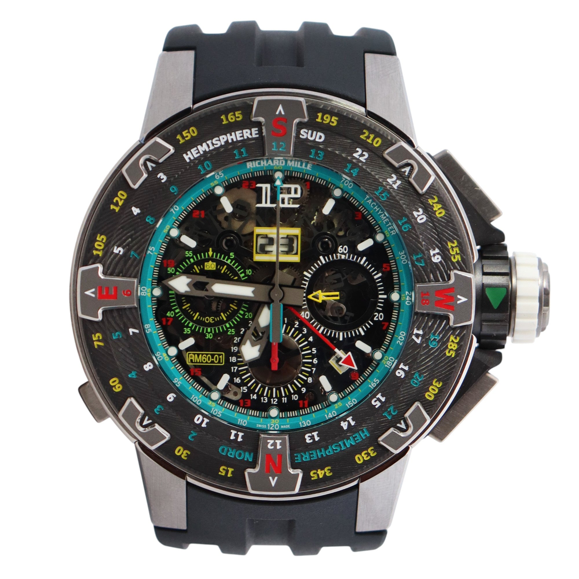 Richard Mille RM60-01 49mm Openwork Dial Watch Ref# RM60 - Happy Jewelers Fine Jewelry Lifetime Warranty