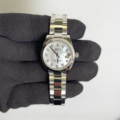 Rolex Datejust 31mm Pink Dial Watch Ref# 278274
