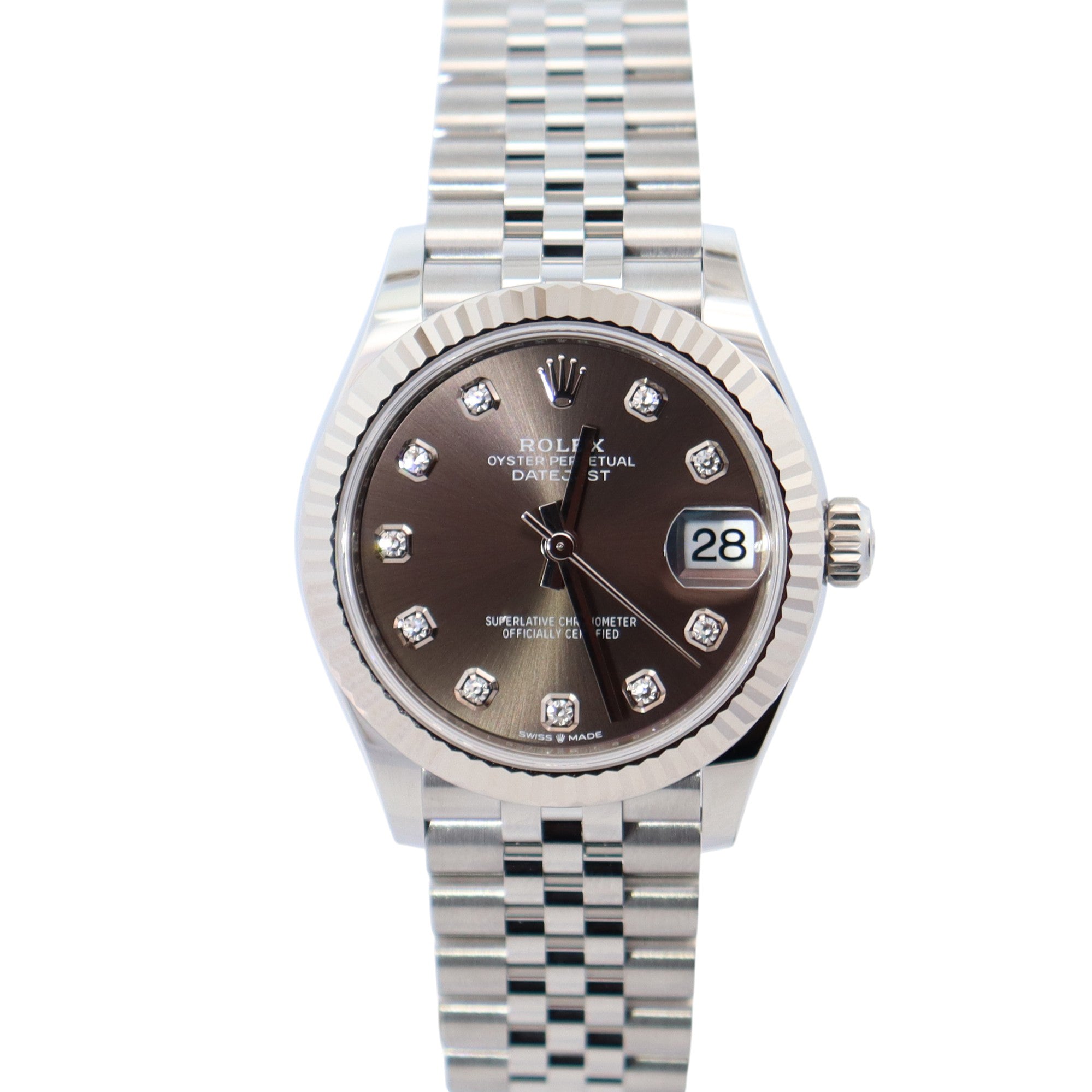 Rolex Datejust 31mm Grey Dial Watch Ref# 278274 - Happy Jewelers Fine Jewelry Lifetime Warranty