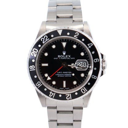 Rolex GMT-Master II 40mm Black Dial Watch Ref# 16700 - Happy Jewelers Fine Jewelry Lifetime Warranty
