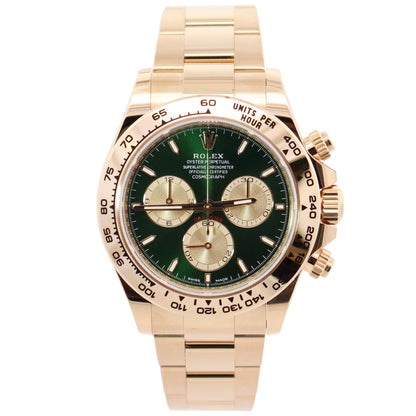 Rolex Daytona 40mm Green Dial Watch Ref# 126508 - Happy Jewelers Fine Jewelry Lifetime Warranty
