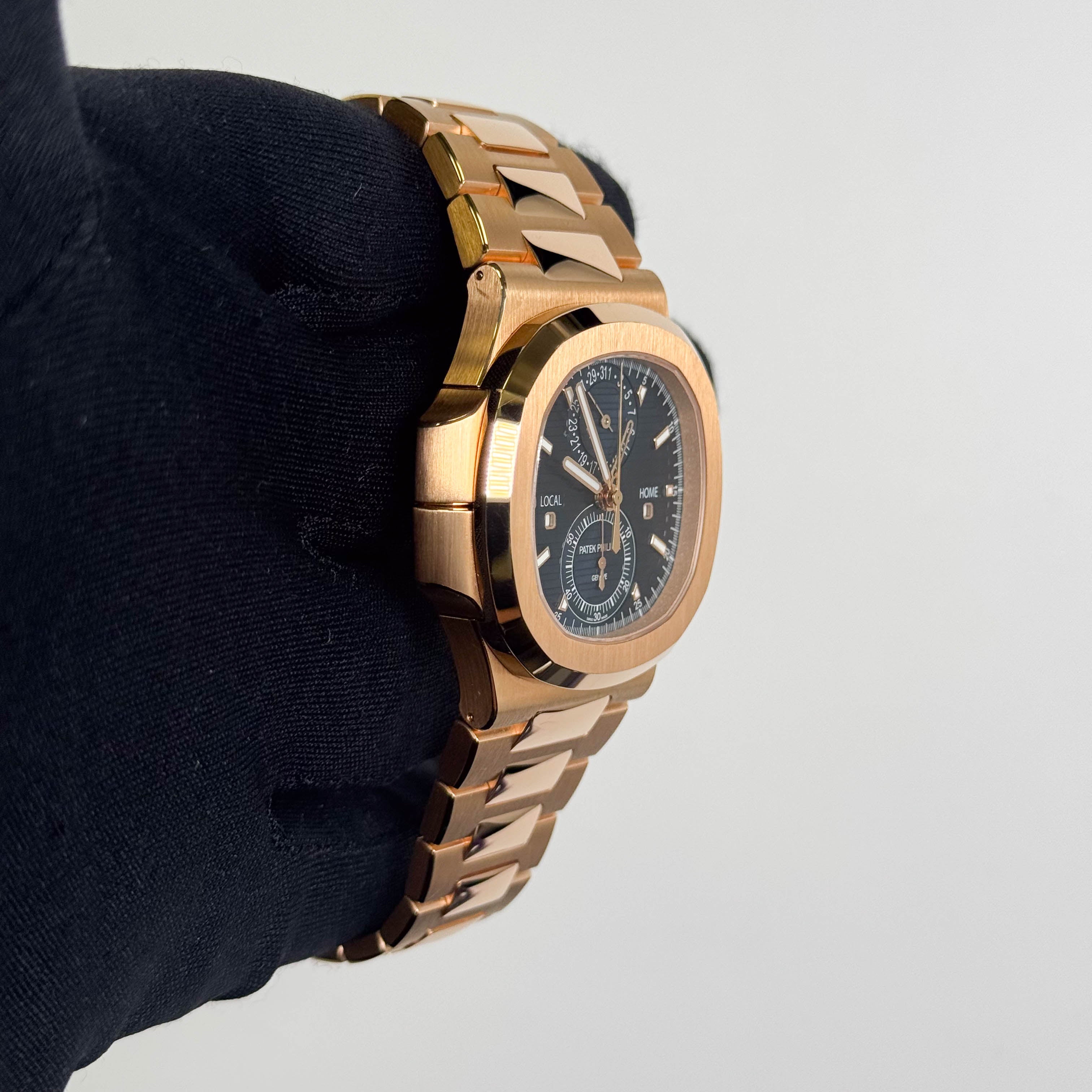 Patek Philippe Nautilus 40.5mm Blue Stick Dial Watch Ref# 5990/1R