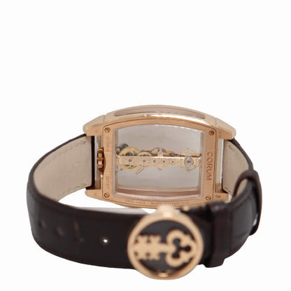 Corum Men's Golden Bridge Classic Rose Gold 51mm Skeleton Dial Watch Reference #B113/03853 - Happy Jewelers Fine Jewelry Lifetime Warranty