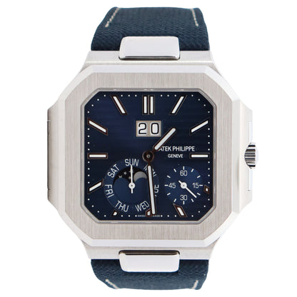 Patek Philippe Cubitus 45mm Blue Stick Dial Watch Ref# 5822P-001 - Happy Jewelers Fine Jewelry Lifetime Warranty