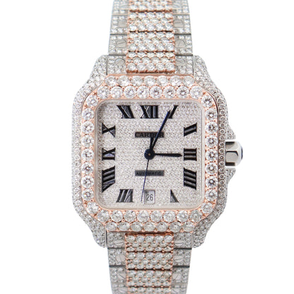 Cartier Santos 40mm Pave Dial Watch Ref# WSSA0018 - Happy Jewelers Fine Jewelry Lifetime Warranty