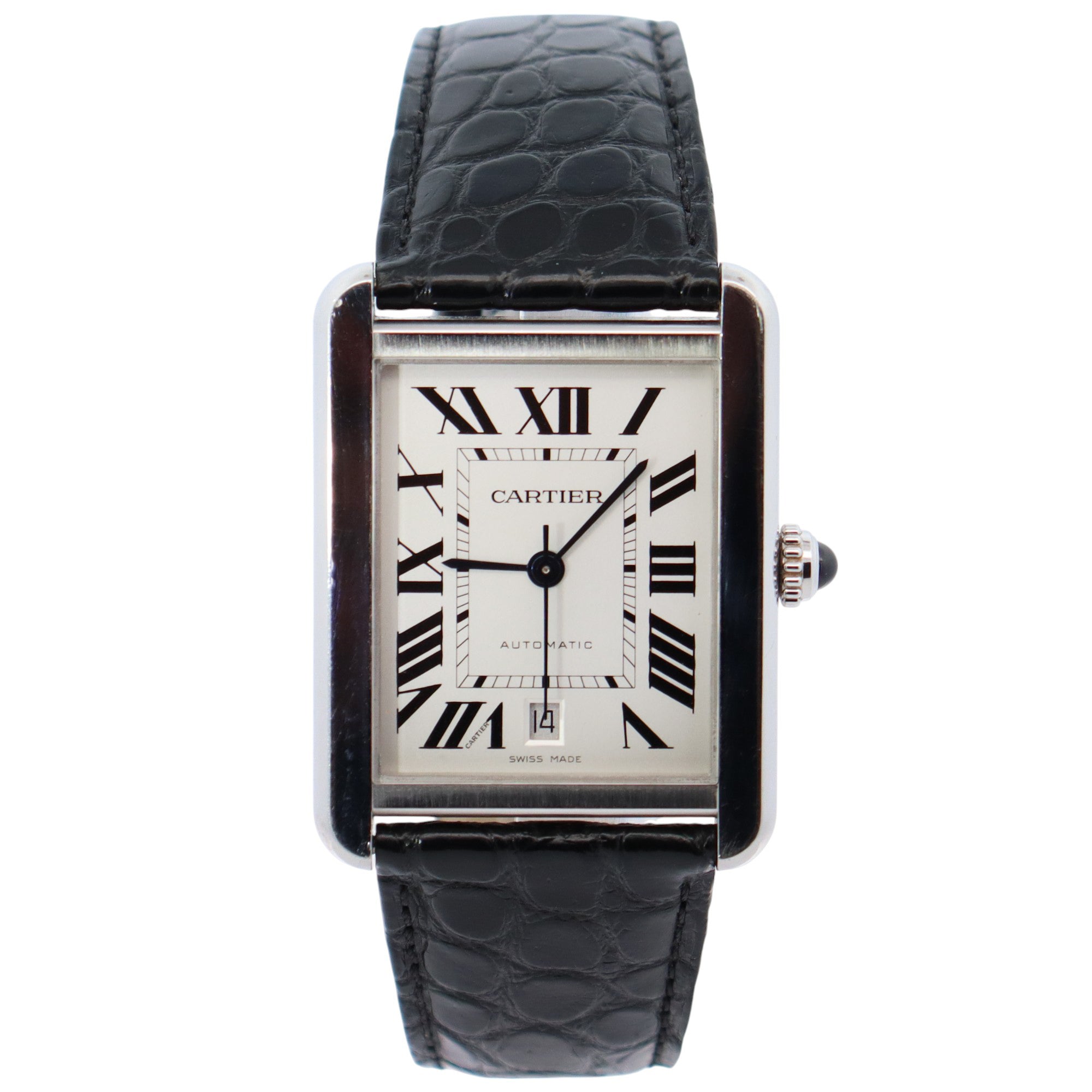 Cartier Tank 31mm White Dial Watch Ref# W5200027 - Happy Jewelers Fine Jewelry Lifetime Warranty
