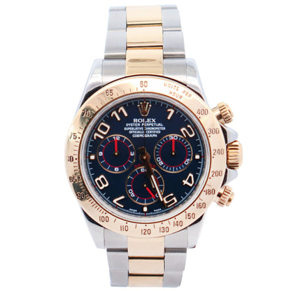 Rolex Daytona 40mm Blue Dial Watch Ref# 116523 - Happy Jewelers Fine Jewelry Lifetime Warranty