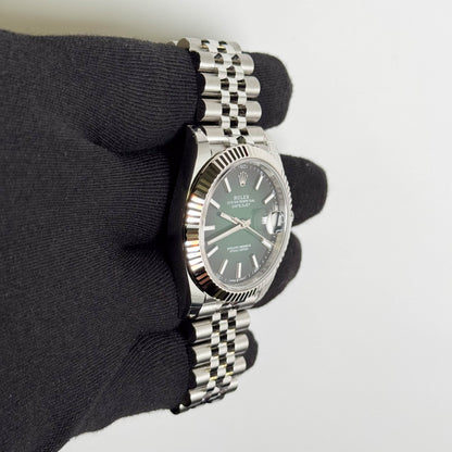 Rolex Datejust 41mm Green Ombre Dial Watch Ref# 126334