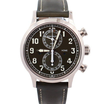 Patek Philippe Calatrava 42mm Green Dial Watch Ref# 5924G-010 - Happy Jewelers Fine Jewelry Lifetime Warranty