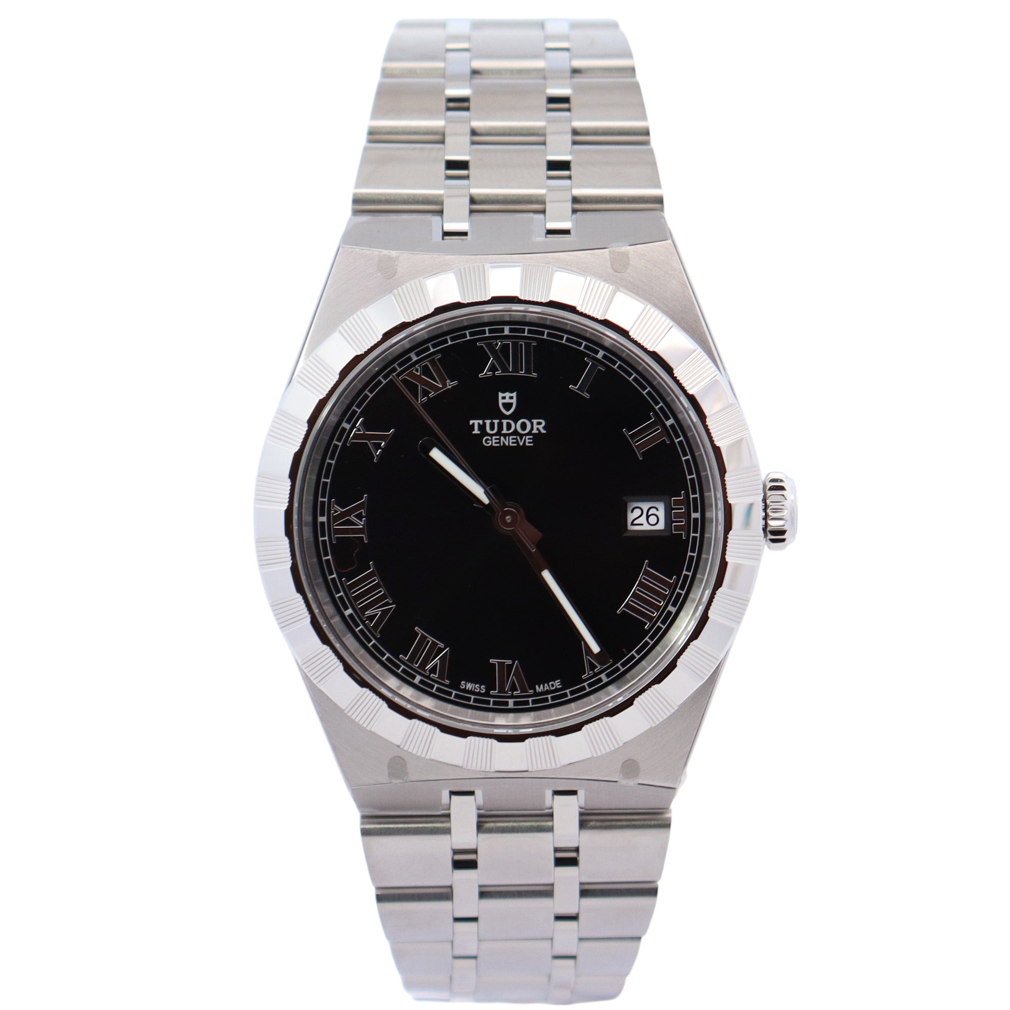 Tudor Royal 38mm Black Dial Watch Ref# 28500 - Happy Jewelers Fine Jewelry Lifetime Warranty