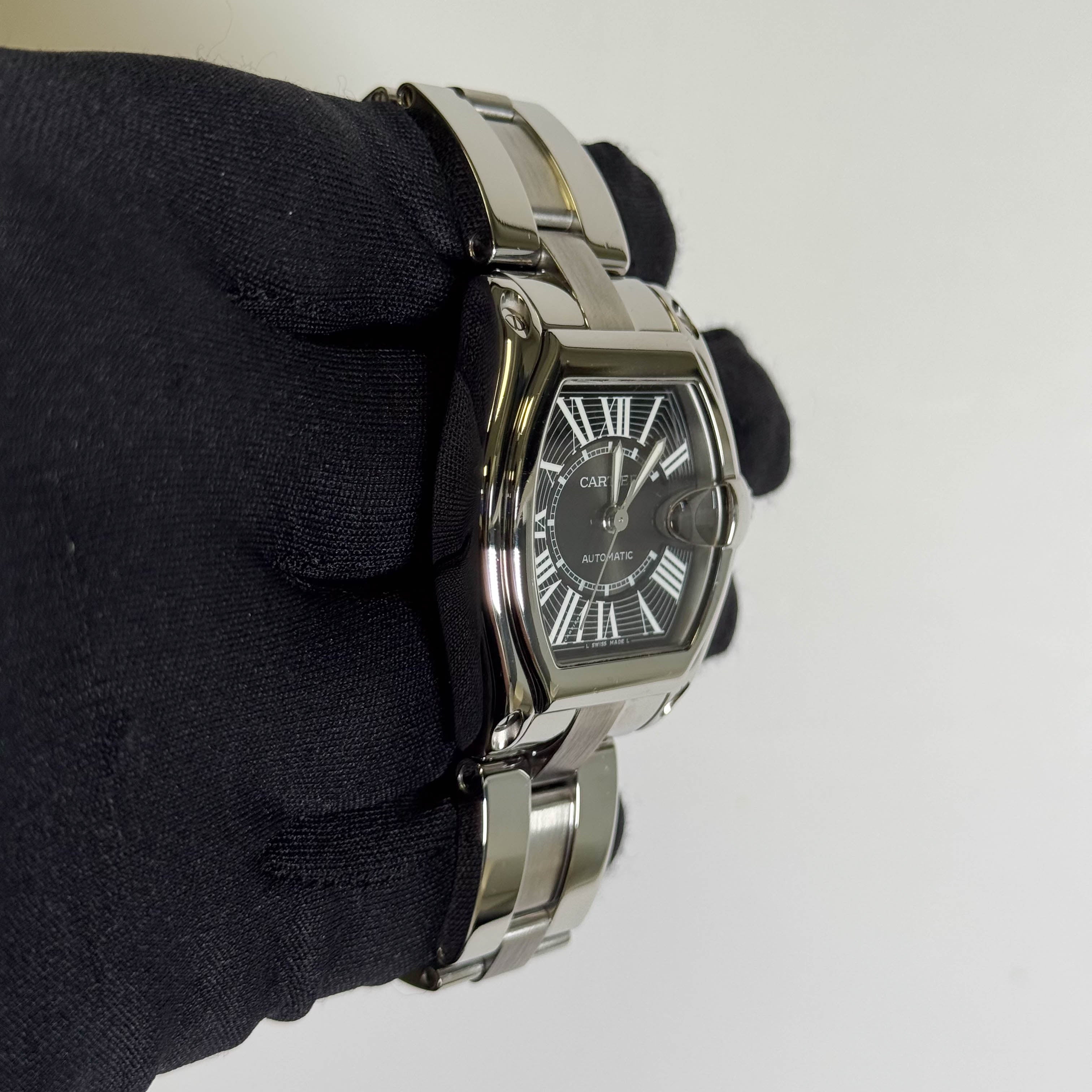 Cartier Roadster 37mm Black Dial Watch Ref# W62041V3
