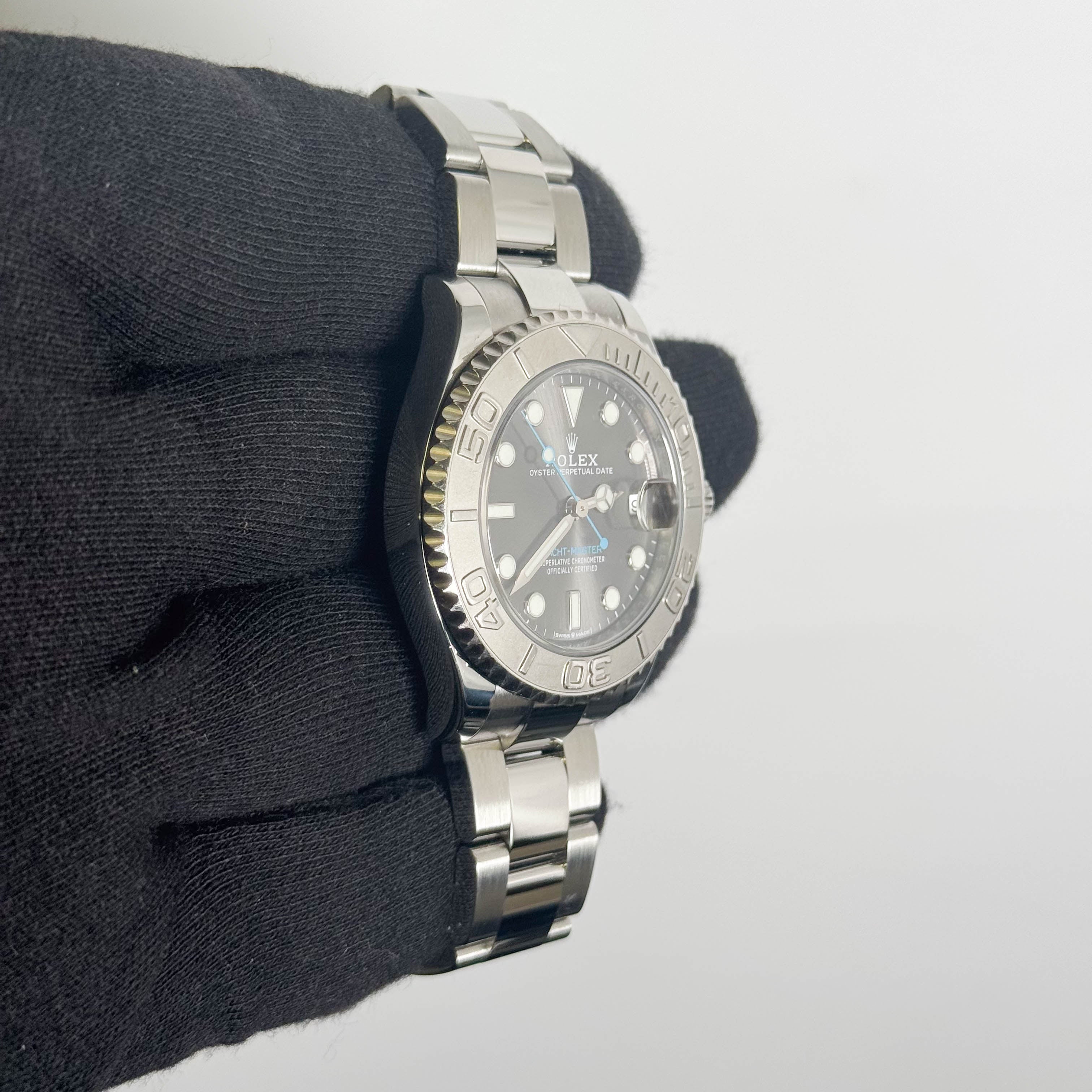 Rolex Yacht-Master 37mm Rhodium Dial Watch Ref# 268622