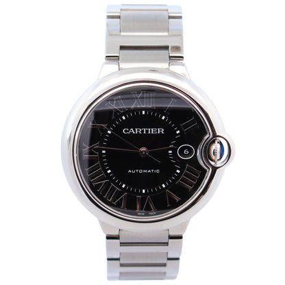 Cartier Ballon Bleu 42mm Black Dial Watch Ref# WSBB0003 - Happy Jewelers Fine Jewelry Lifetime Warranty