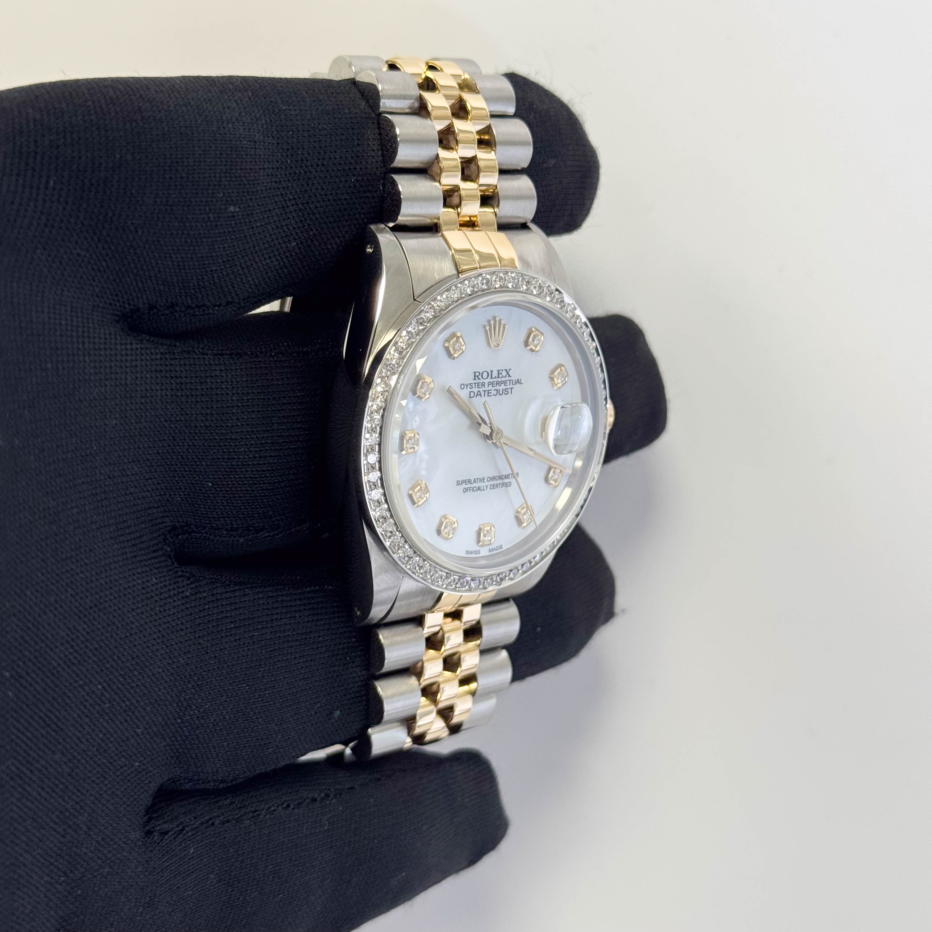 Rolex Datejust 36mm MOP Dial Watch Ref# 16233 – Happy Jewelers