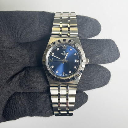 Tudor Royal 34mm Blue Dial Watch Ref# 28400