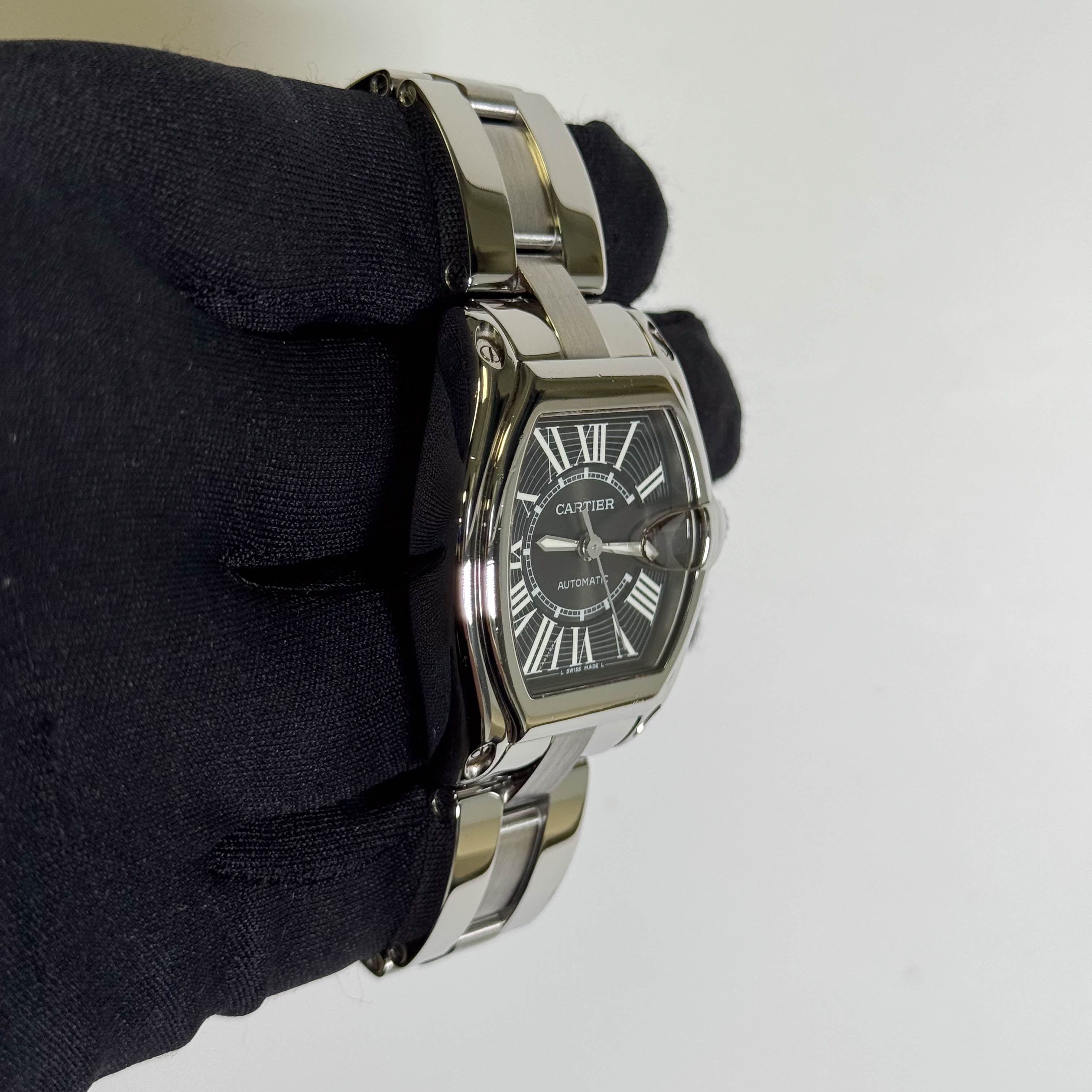 Cartier Roadster 37mm Black Dial Watch Ref# W62041V3