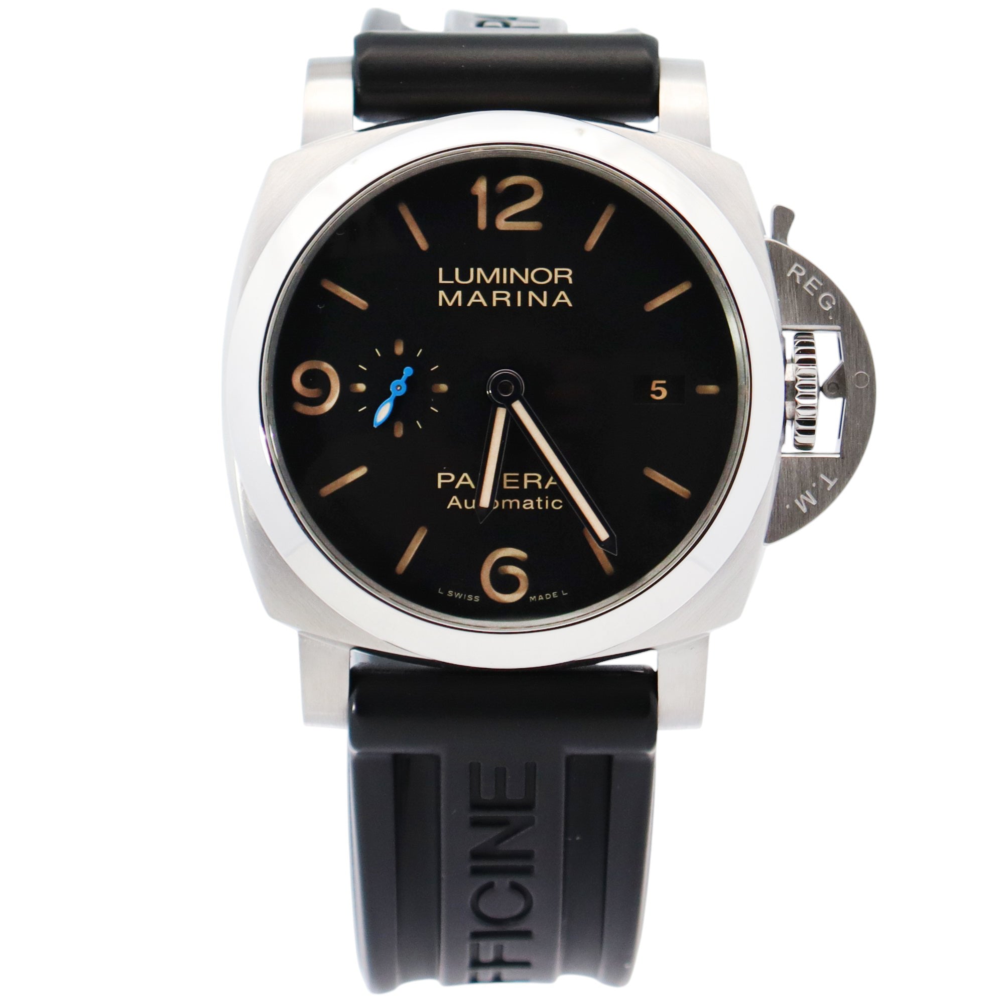 Panerai Luminor 44mm Black Dial Watch Ref# PAM01312 - Happy Jewelers Fine Jewelry Lifetime Warranty