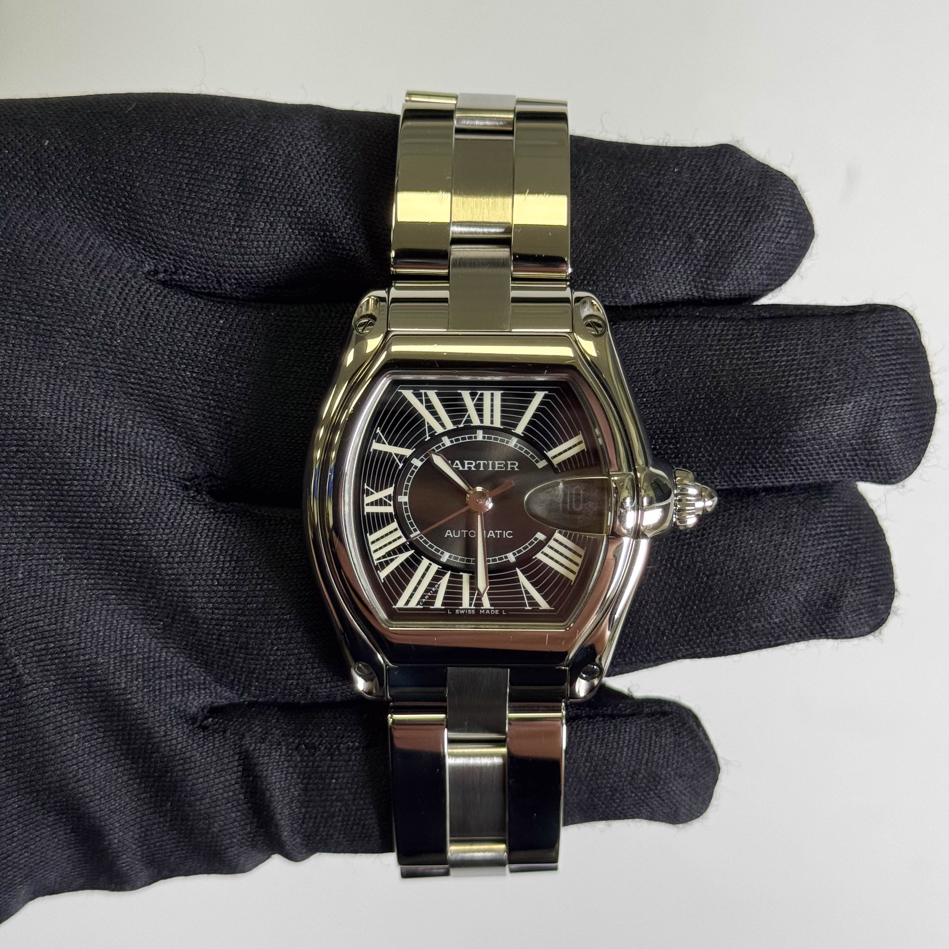 Cartier Roadster 37mm Black Dial Watch Ref# W62041V3