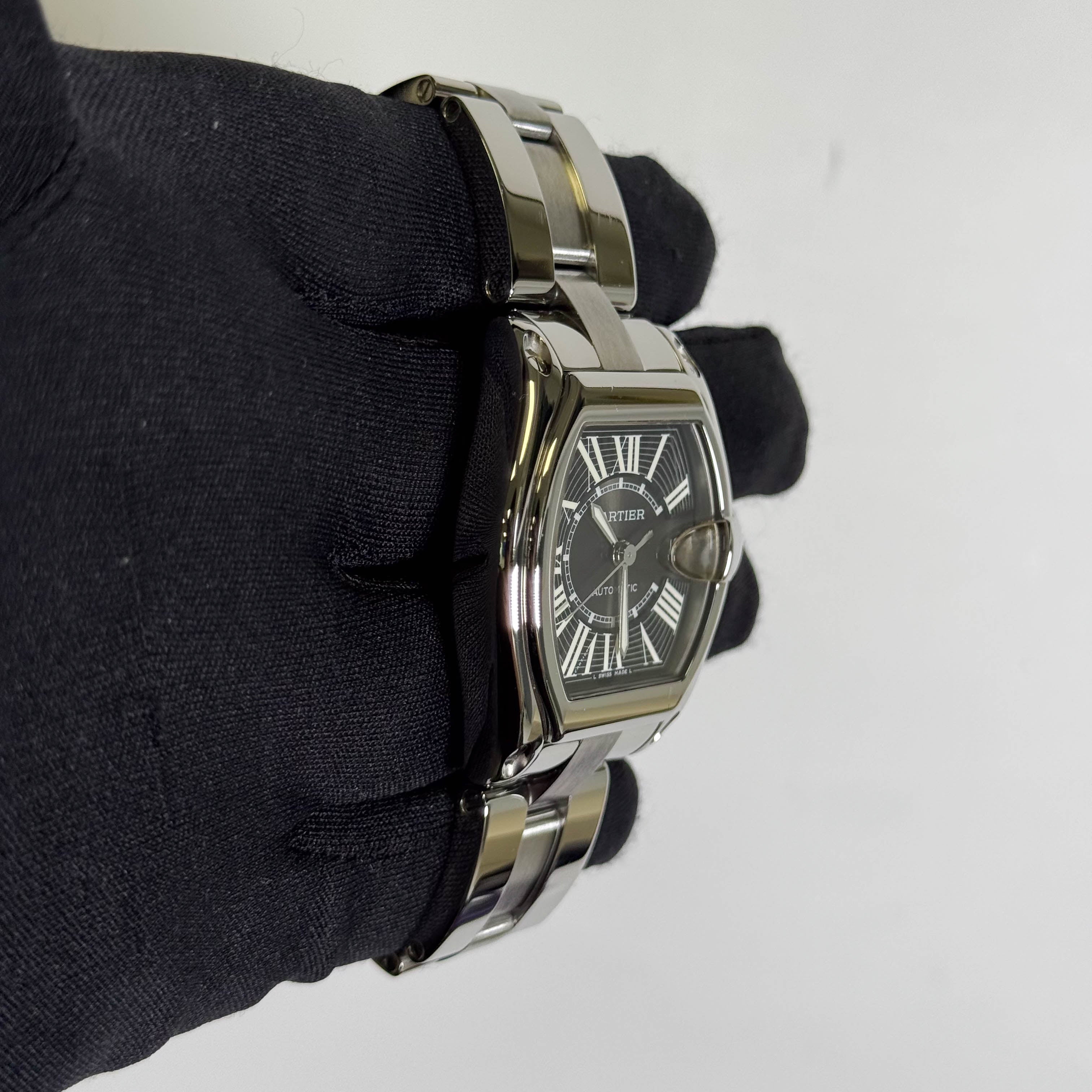 Cartier Roadster 37mm Black Dial Watch Ref# W62041V3