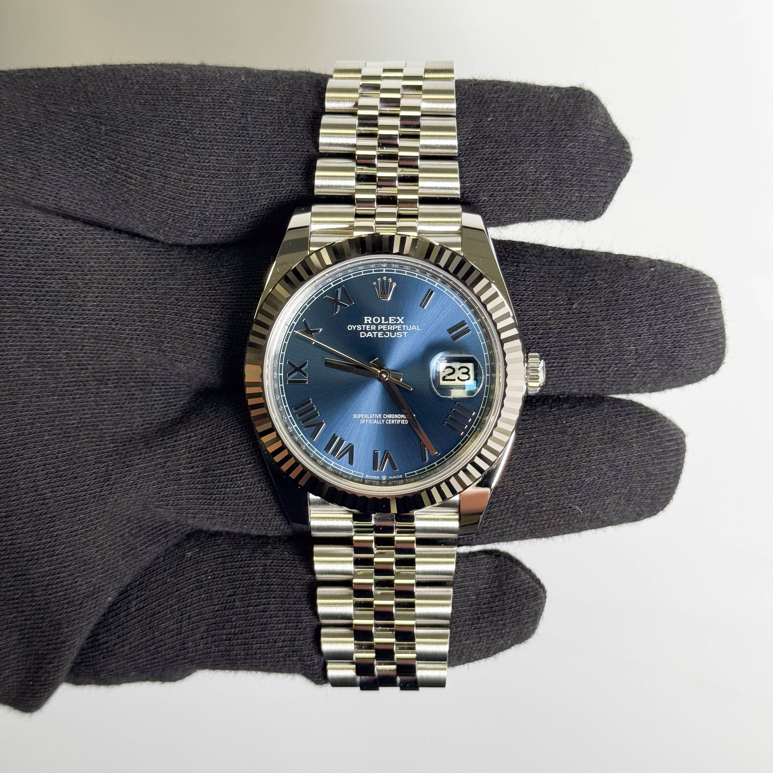Rolex Datejust 41mm Blue Dial Watch Ref# 126334