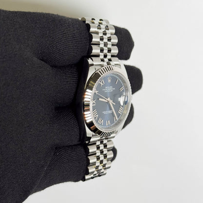 Rolex Datejust 41mm Blue Dial Watch Ref# 126334