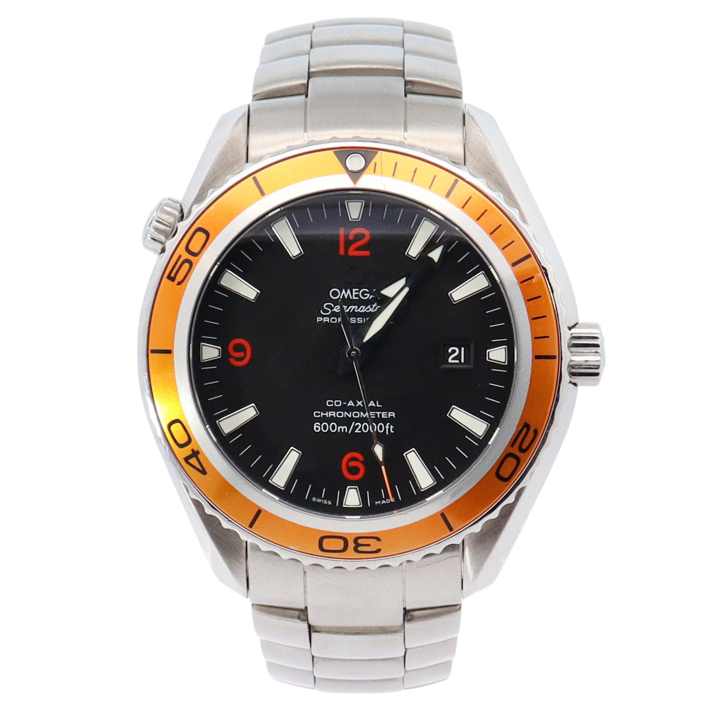 Omega Seamaster 45.5mm Black Dial Watch Ref# 2208.50.00 - Happy Jewelers Fine Jewelry Lifetime Warranty