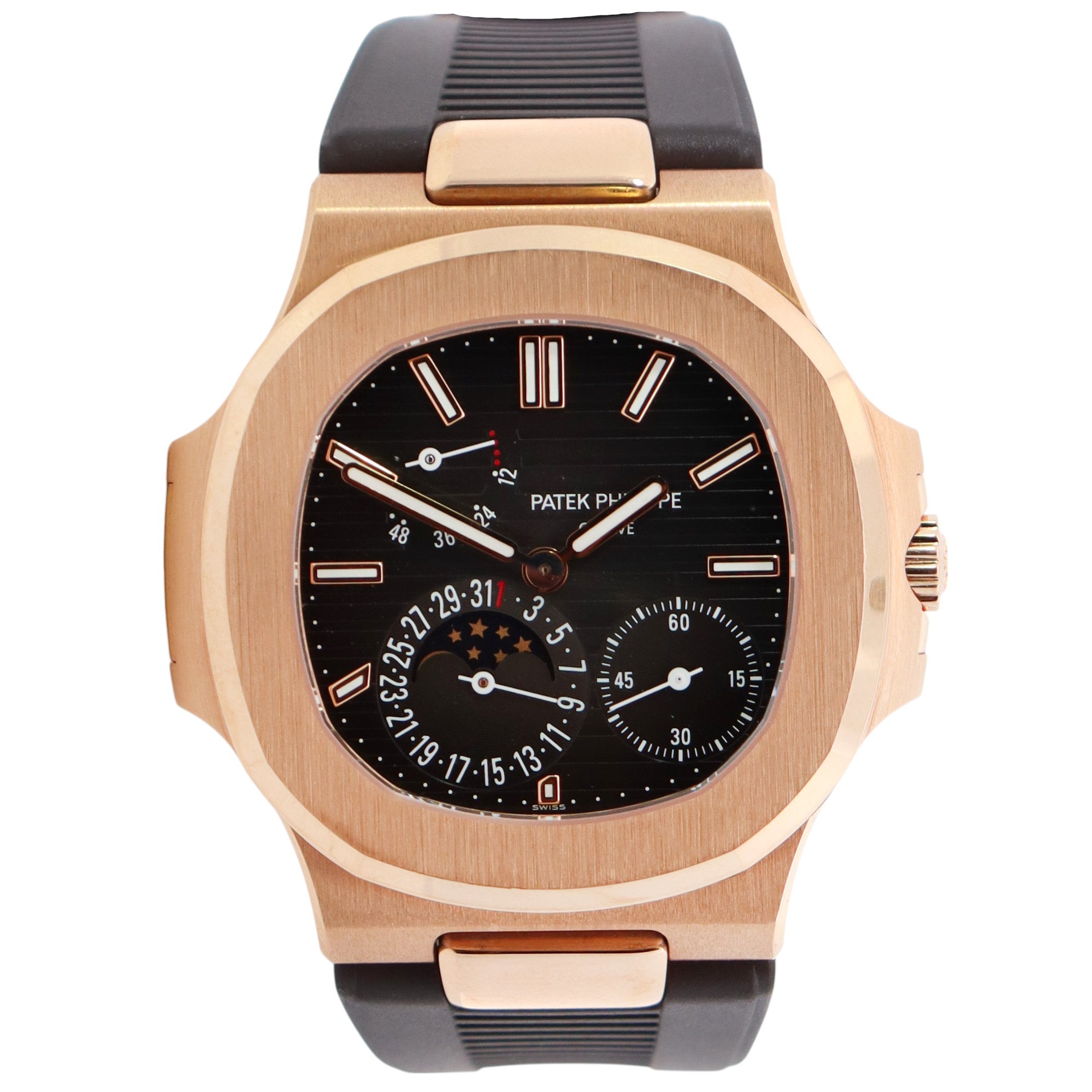 Patek Philippe Nautilus 40mm Grey Dial Watch Ref# 5712R-001 - Happy Jewelers Fine Jewelry Lifetime Warranty