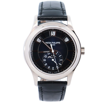 Patek Philippe Annual Calendar 40mm Blue Dial Watch Ref# 5205G-013 - Happy Jewelers Fine Jewelry Lifetime Warranty