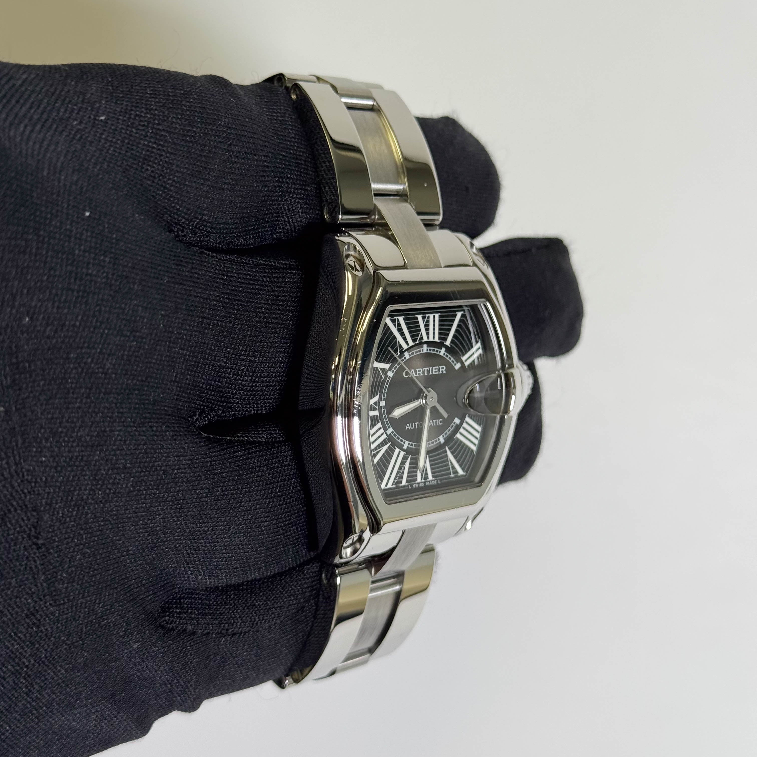 Cartier Roadster 37mm Black Dial Watch Ref# W62041V3
