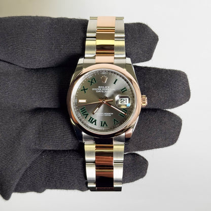 Rolex Datejust 36mm Wimbledon Dial Watch Ref# 126201