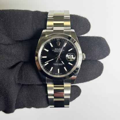 Rolex Datejust 41mm Black Dial Watch Ref# 126300