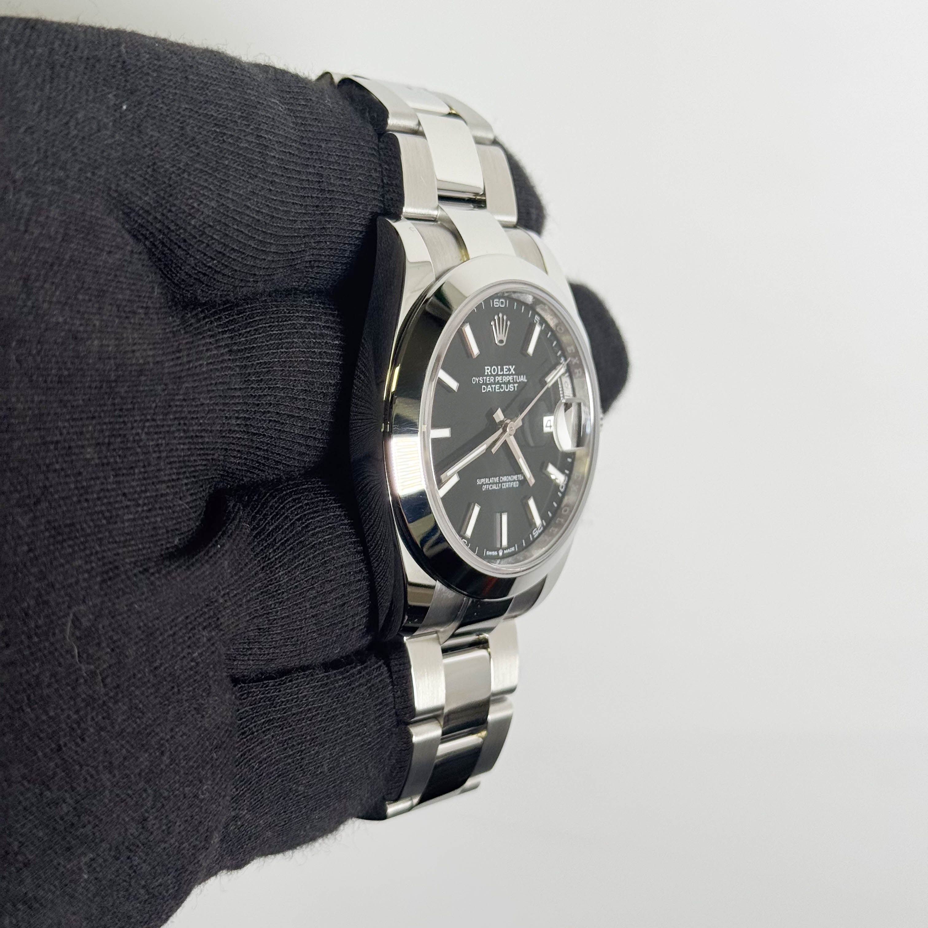 Rolex Datejust 41mm Black Dial Watch Ref# 126300