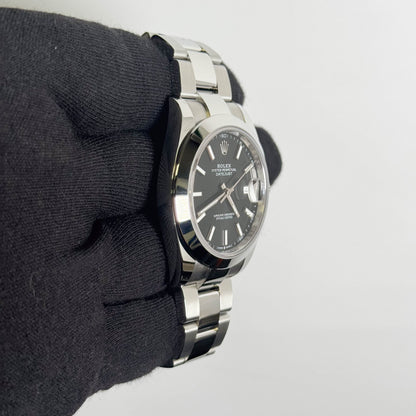 Rolex Datejust 41mm Black Dial Watch Ref# 126300