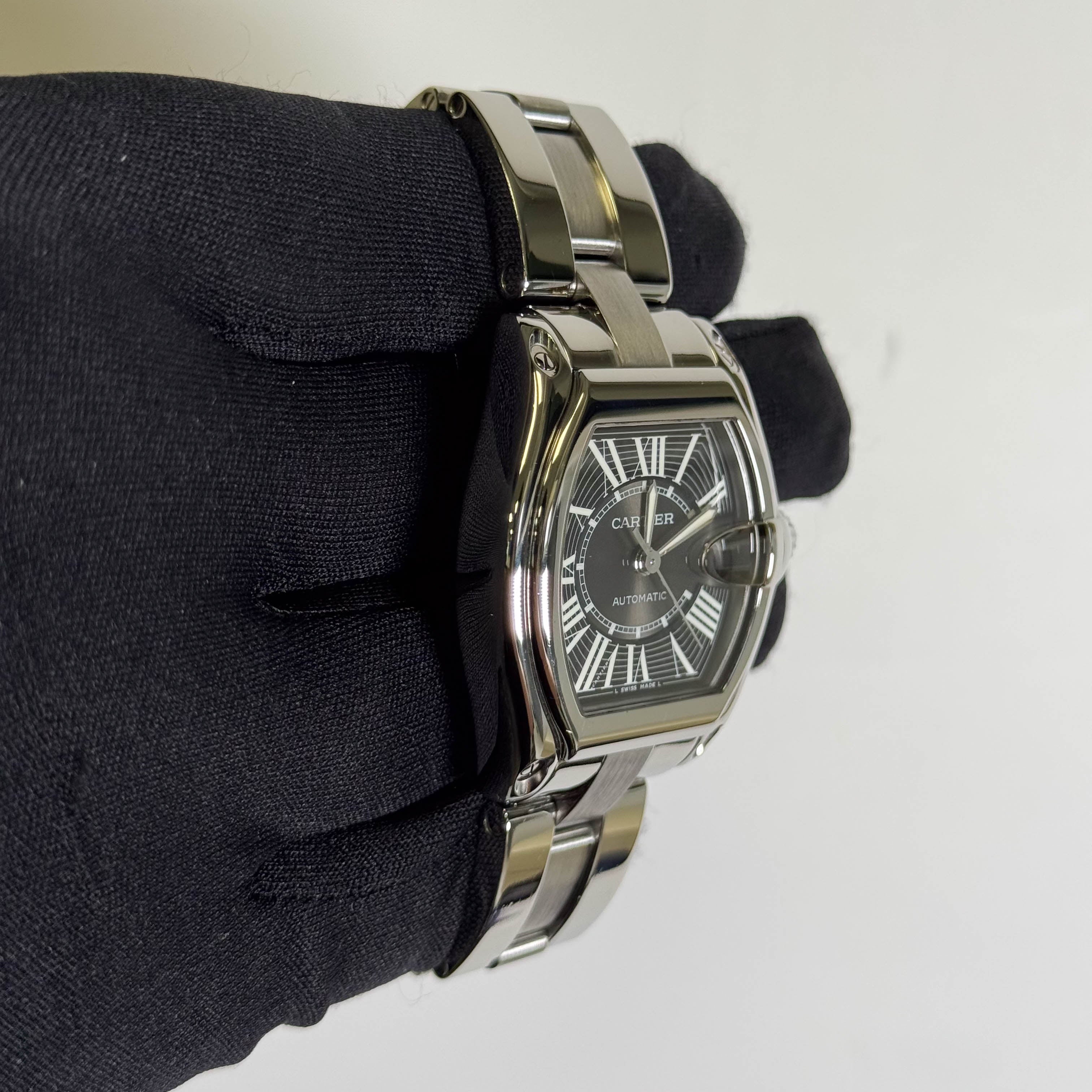 Cartier Roadster 37mm Black Dial Watch Ref# W62041V3