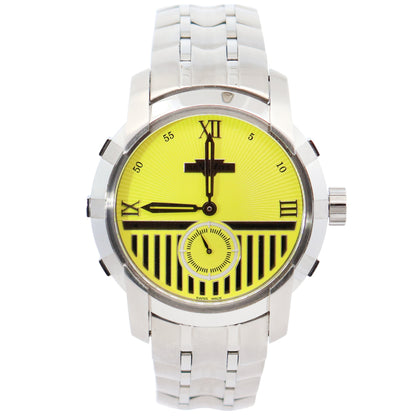 Dewitt Glorious 42mm Yellow Dial Watch Ref# FTV.PTS.006.S - Happy Jewelers Fine Jewelry Lifetime Warranty