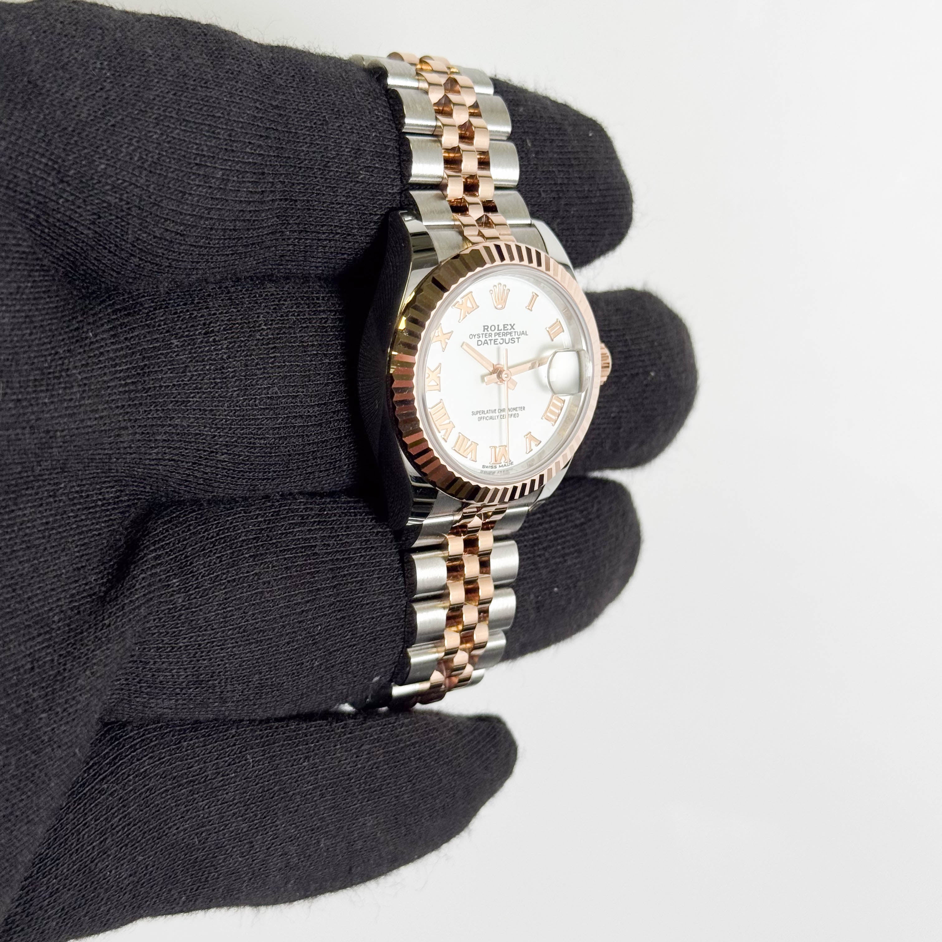Rolex Datejust 28mm White Dial Watch Ref# 279171
