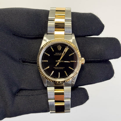 Rolex Oyster Perpetual 34mm Black Dial Watch Ref# 14233 - Happy Jewelers Fine Jewelry Lifetime Warranty