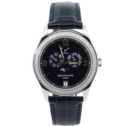 Patek Philippe TIFFANY STAMPED Annual Calendar 39mm Blue Dial Watch Ref# 5147G-001 - Happy Jewelers Fine Jewelry Lifetime Warranty