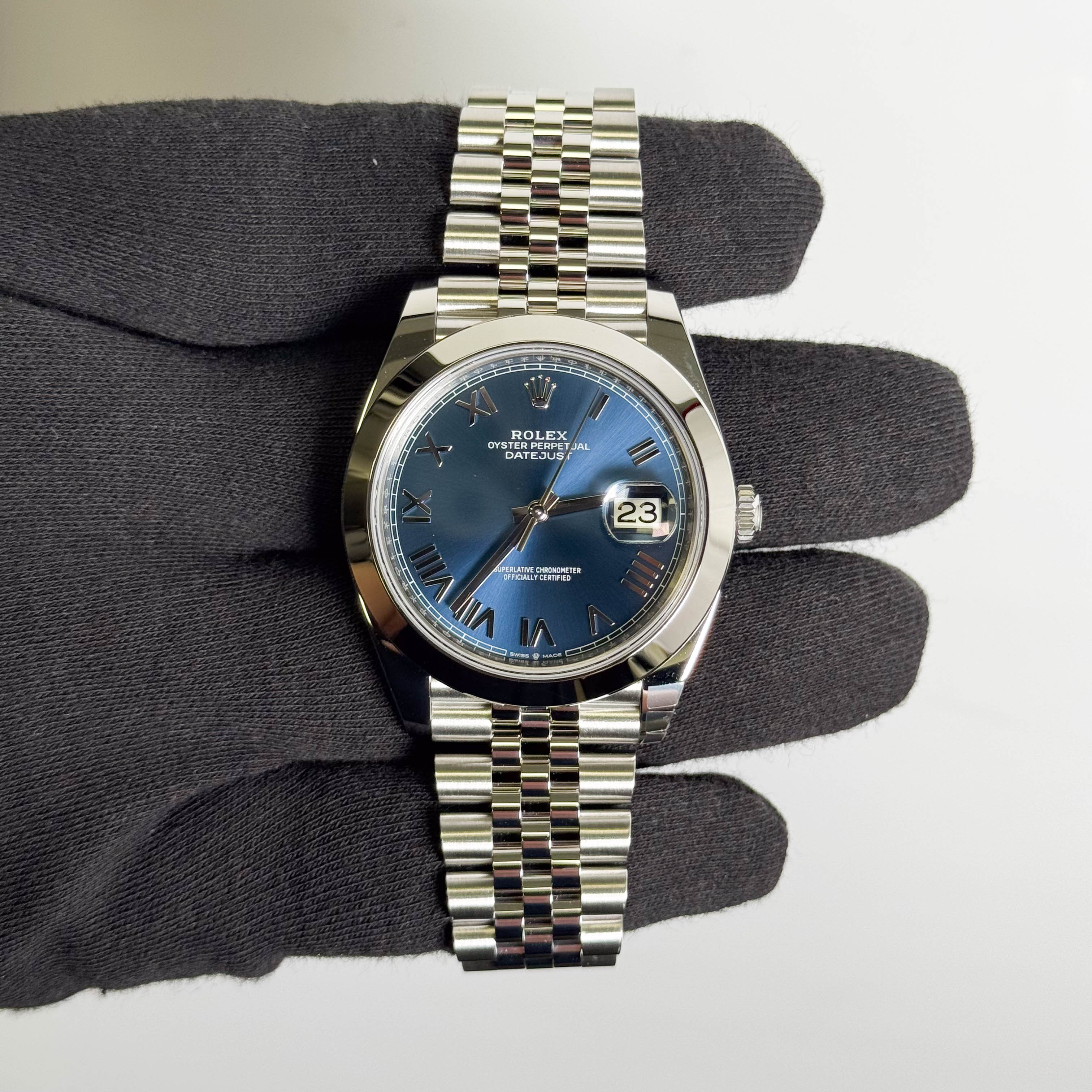 Rolex Datejust 41mm Blue Dial Watch Ref# 126300